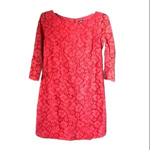 Vince Camuto Elegant Lace 3/4 Sleeve Mini Dress Size 12